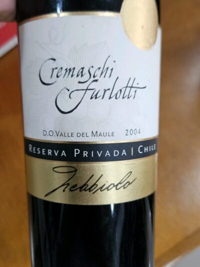 Cremaschi Furlotti Reserva Privada Nebbiolo 2004 GF 750ml